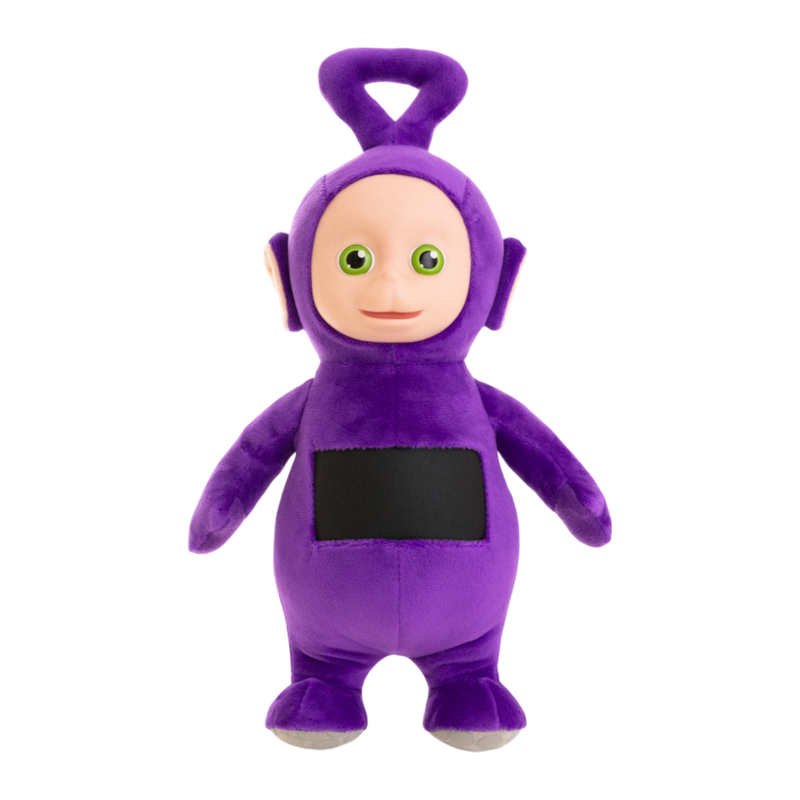 Teletubbies - Tinky Winky 8 Inch Plush with Interactive Color Changing Belly Patch