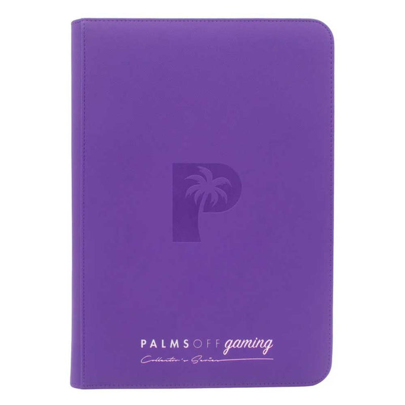 Palms Off Collector's Series Top Loader Zip Binder - PURPLE
