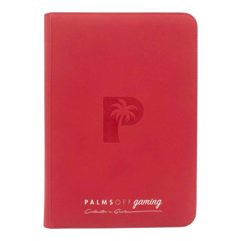 Palms Off Collector’s Series Top Loader Zip Binder – Red