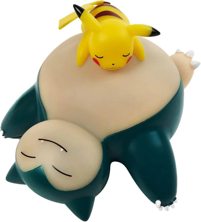 Pokémon: Light-Up Figurine - Snorlax & Pikachu (25cm)