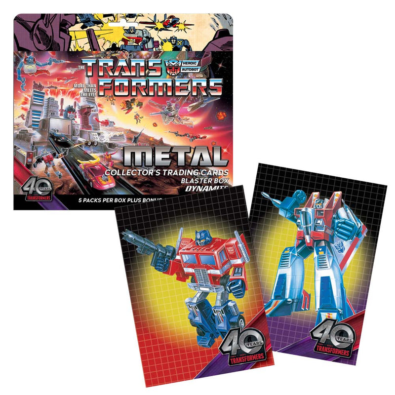 Transformers: 40th Anniversary Metal Trading Cards Blaster Box