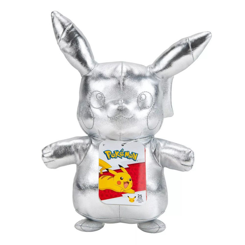 Pokemon - 25th Anniversary Silver Pikachu 8 Inch Plush