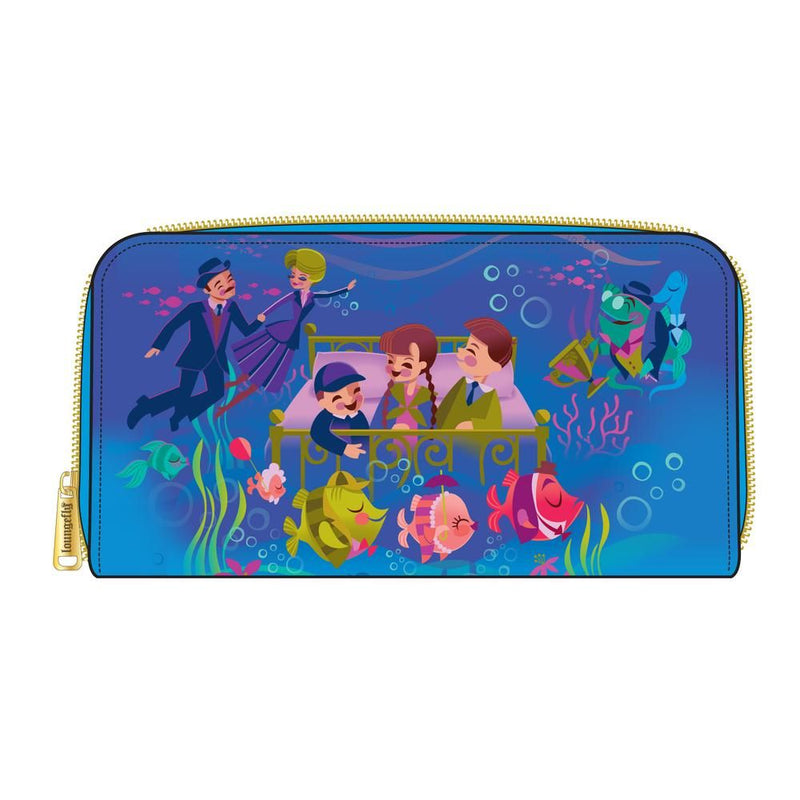 BEDKNOBS AND BROOMSTICKS - UNDERWATER ZIP AROUND WALLET
