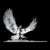 Lord of the Rings - Gandalf on Gwaihir Metalbird Corten Steel Silhouette