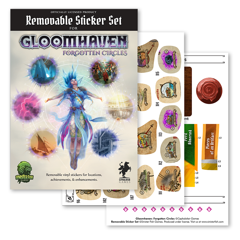 Gloomhaven: Forgotten Circles Removable Sticker Set
