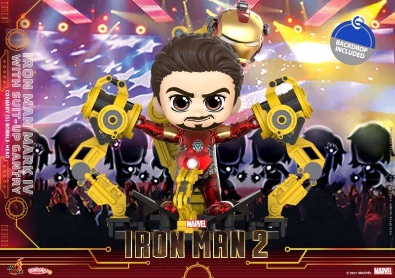 Iron Man 2 - Iron Man Mark IV with Suit-Up Gantry Cosbaby