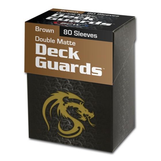 BCW Deck Guard Boxed Sleeves (80) Brown