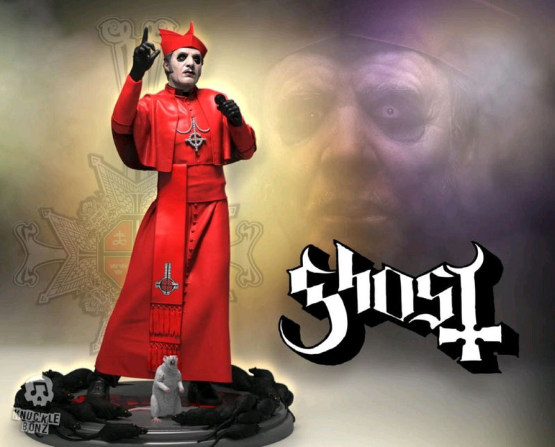Ghost - Cardina Copia Red Cassock Rock Iconz Statue