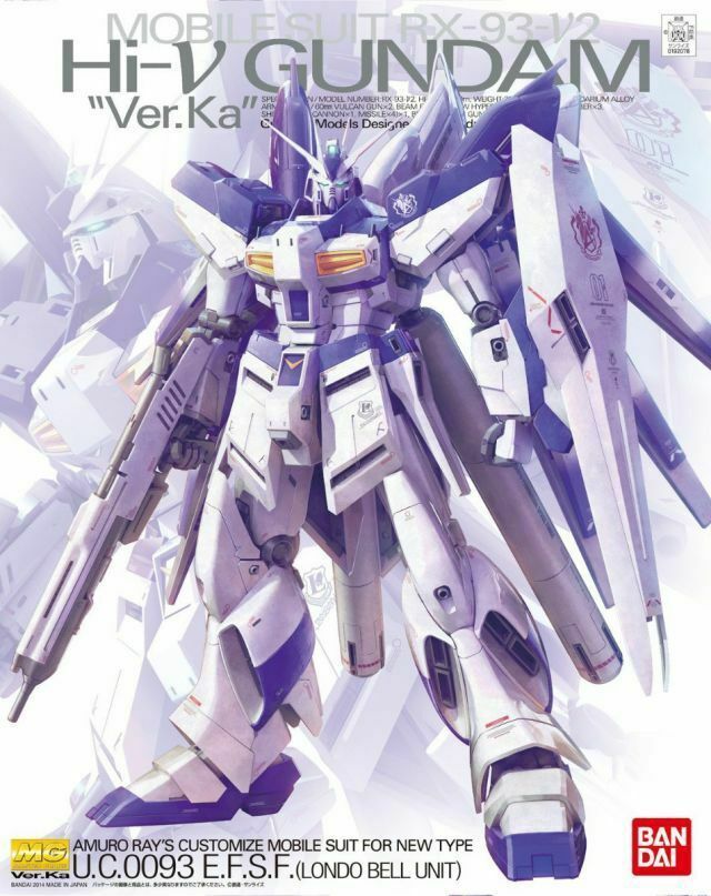 MG 1/100 RX-93- NU 2 Hi-NU GUNDAM Ver.Ka Model Kit