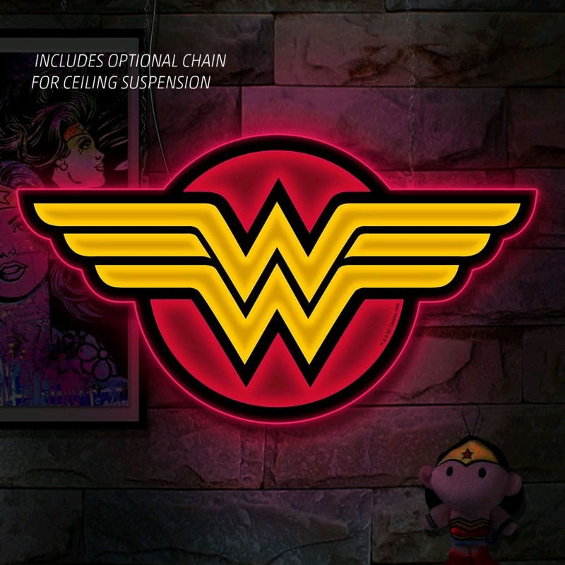 Wonder Woman - Logo Large LED Wall Light