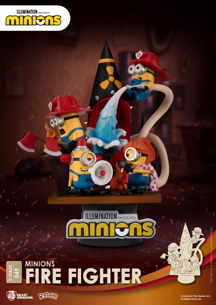 Minions Fire Fighter D-Stage Statue