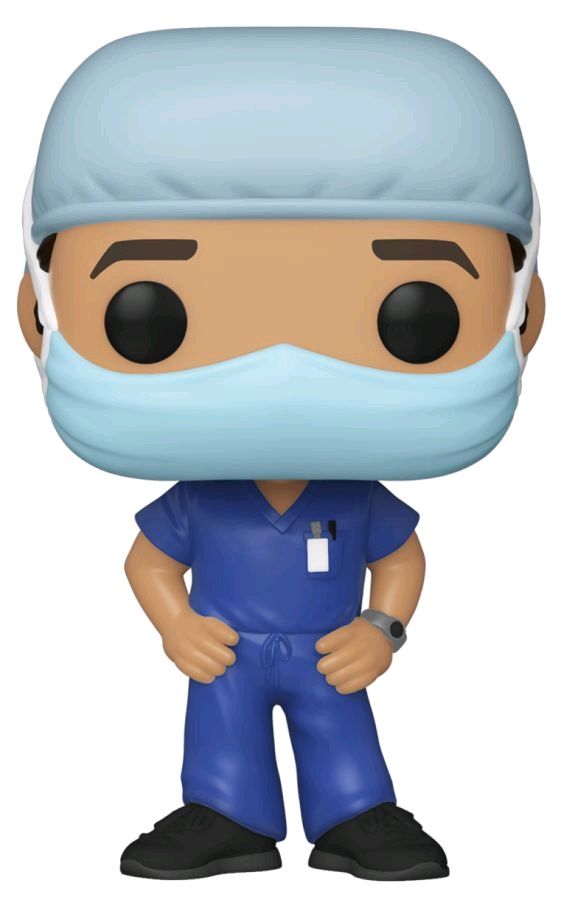 Pop! Heroes - Front Line Worker Male #1 Purple Pop! Vinyl Figure