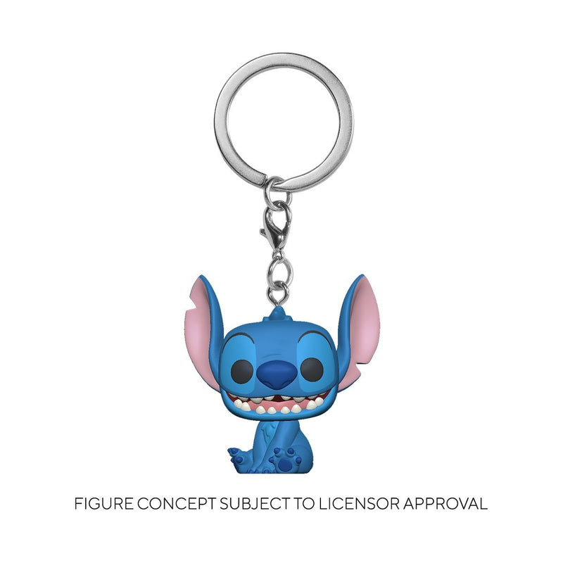 Lilo & Stitch - Stitch Flocked (US Exclusive) Pop! Keychain