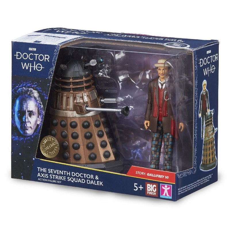 Doctor Who - Big Finish Seventh Doctor and Axis Strike Squad Dalek Action Figure 2-Pack