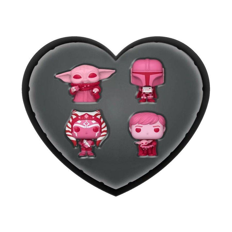 Star Wars: The Mandalorian - Valentines Day US Exclusive Pocket Pop! 4 Pack