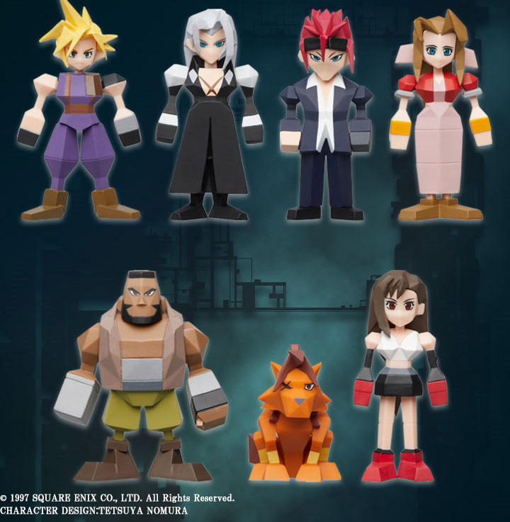 Final Fantasy VII - Polygon Mini Figures (Box of 8)