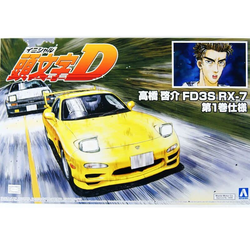 Initial D - Keisuke Takahashi FD3S RX-7 Vol.1 1/24 Scale Model Kit