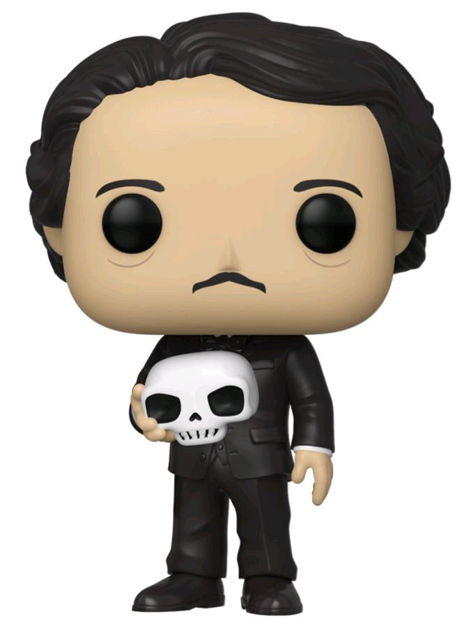 Icons - Edgar Allan Poe with Skull Pop! Vinyl Figure