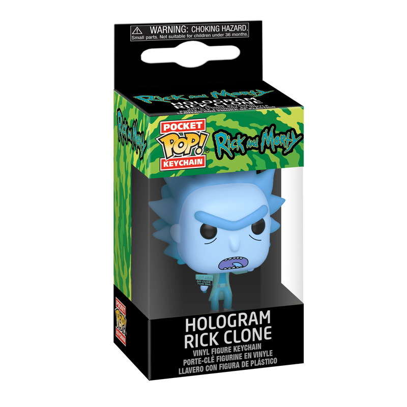 Rick and Morty - Hologram Rick Clone Pop! Keychain