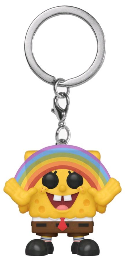 Spongebob SquarePants - Spongebob with Rainbow (US Exclusive) Pocket Pop! Keychain