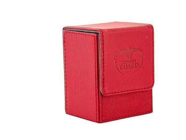 Ultimate Guard Flip Deck Case 80+ Standard Size XenoSkin Red Deck Box