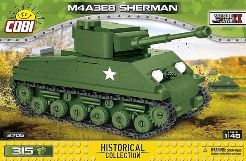 World War II - M4A3E8 Sherman Tank 1:48 Scale 316 pieces