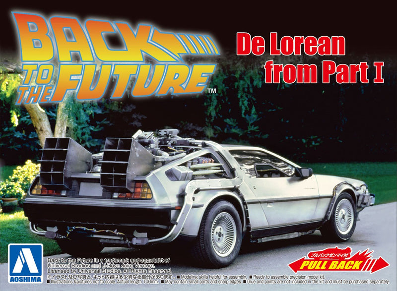 Back To The Future - Part I Timemachine 1/43 Pullback Model Kit