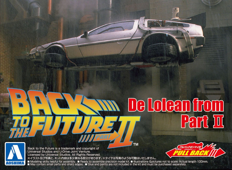 Back To The Future - Part II Timemachine 1/43 Pullback Model Kit
