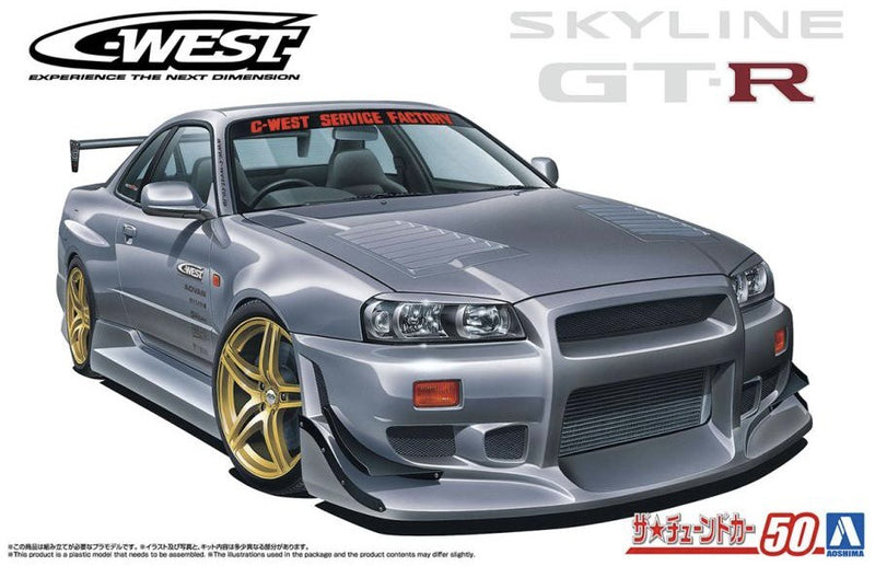1/24 C-WEST BNR34 Skyline GT-R '02 (Nissan) Model Kit