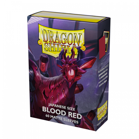 Dragon Shield: Yu-Gi-Oh! Blood Red Matte Sleeves 60 (Japanese Size)
