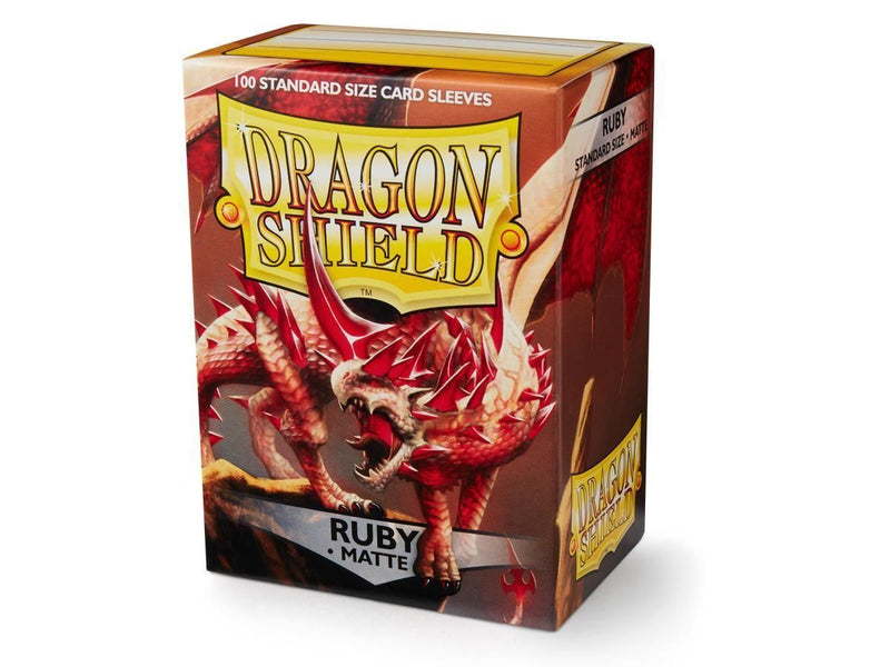 Dragon Shield: Ruby Matte Sleeves 100 (Standard Size)