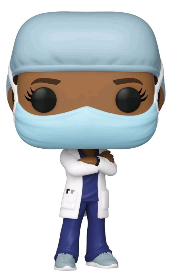 Pop! Heroes - Front Line Worker Female #2 Purple Pop! Vinyl Figure