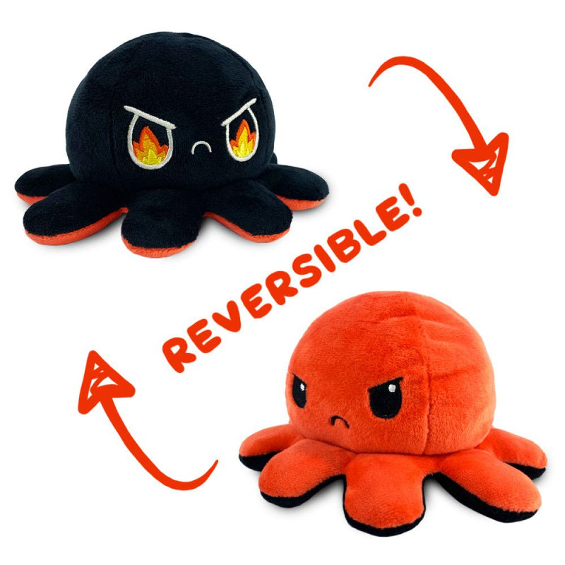Reversible Octopus Plushie - Fire Eyes