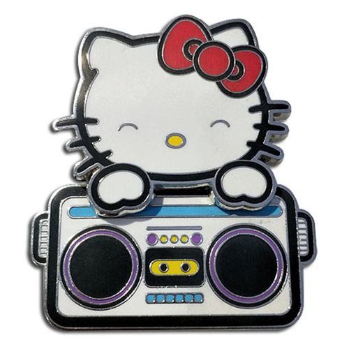 Hello Kitty - Bopping Radio Enamel Pin