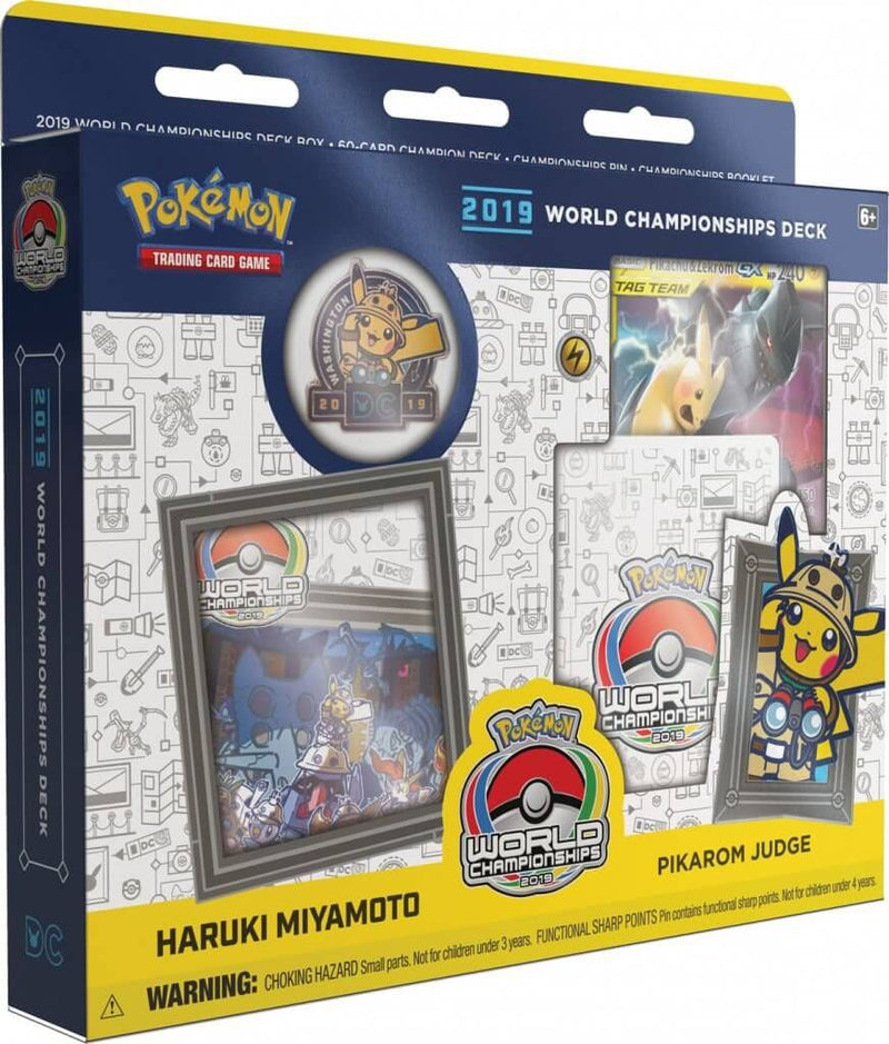 Pokemon TCG 2019 World Championship Deck - Haruki Miyamoto - Pikarom Judge (Yellow)