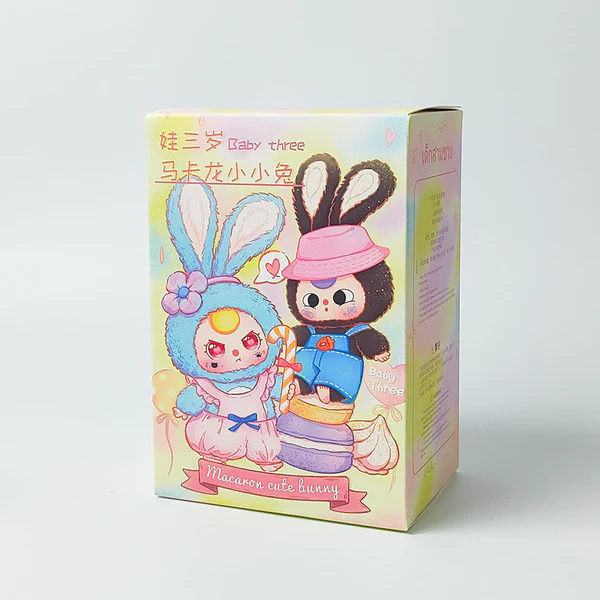 Baby Three: Macaron Rabbit Plush Series Blind Box (Single)