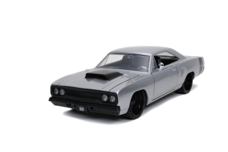 Big Time Muscle - Plymouth RoadRunner 1970 Silver 1:24 Scale Diecast Vehicle