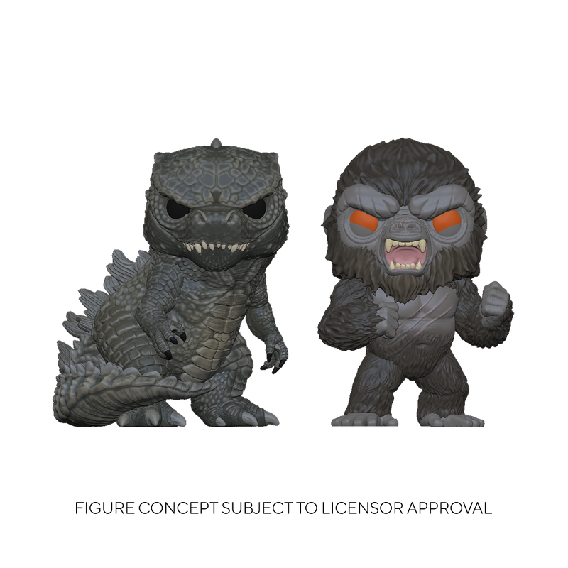 Godzilla vs Kong - Godzilla & Kong (US Exclusive) Pop! Vinyl Figure 2 Pack