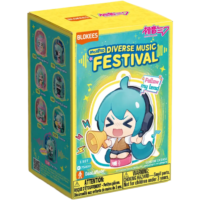 Hatsune Miku - Mojipod 01 Diverse Music Festival Blind Box Articulated Model Kit (Single Unit)