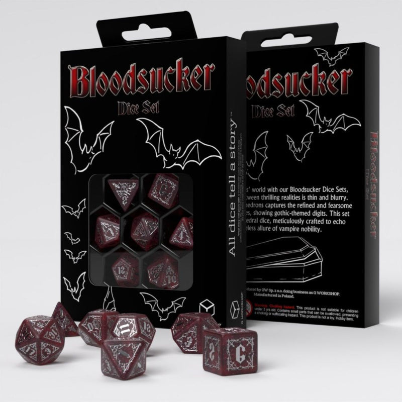 Q Workshop - Bloodsucker Dice Set: Scarlet