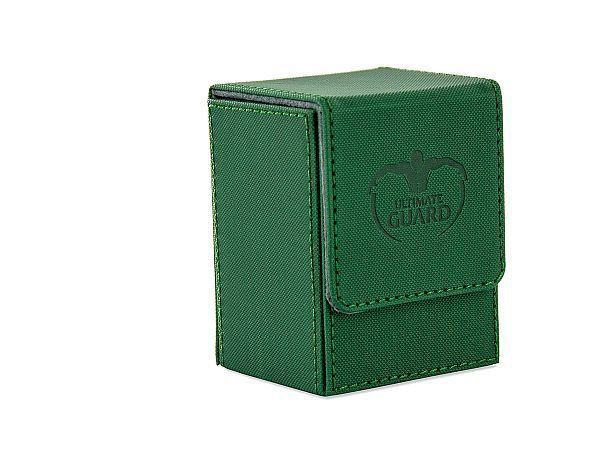 Ultimate Guard Flip Deck Case 80+ Standard Size XenoSkin Green Deck Box