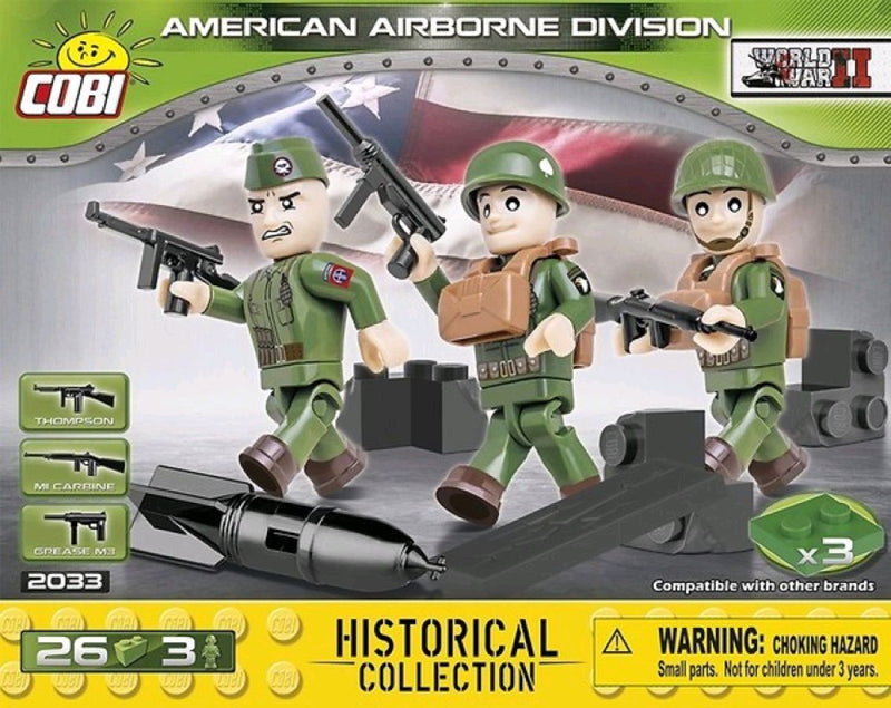 World War II - American Airborn Division 3 Figure (26 pieces)