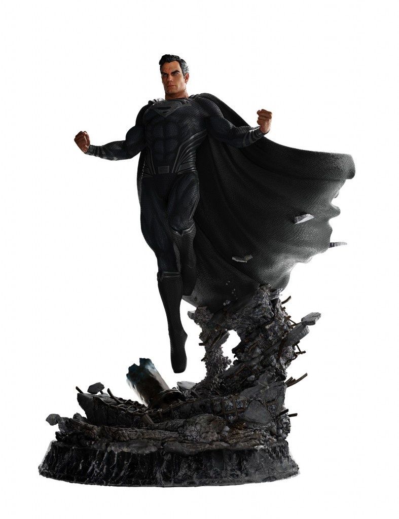 Zack Snyder's Justice League - Superman Black Suit 1/4 Scale Statue