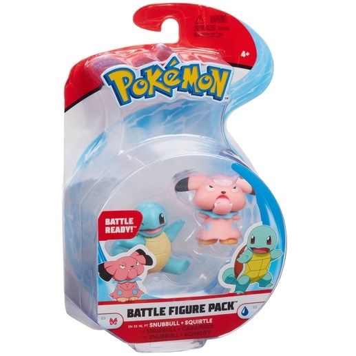 Pokemon - Battle Figure Pack: Snubbull and Squirtle Action Figure