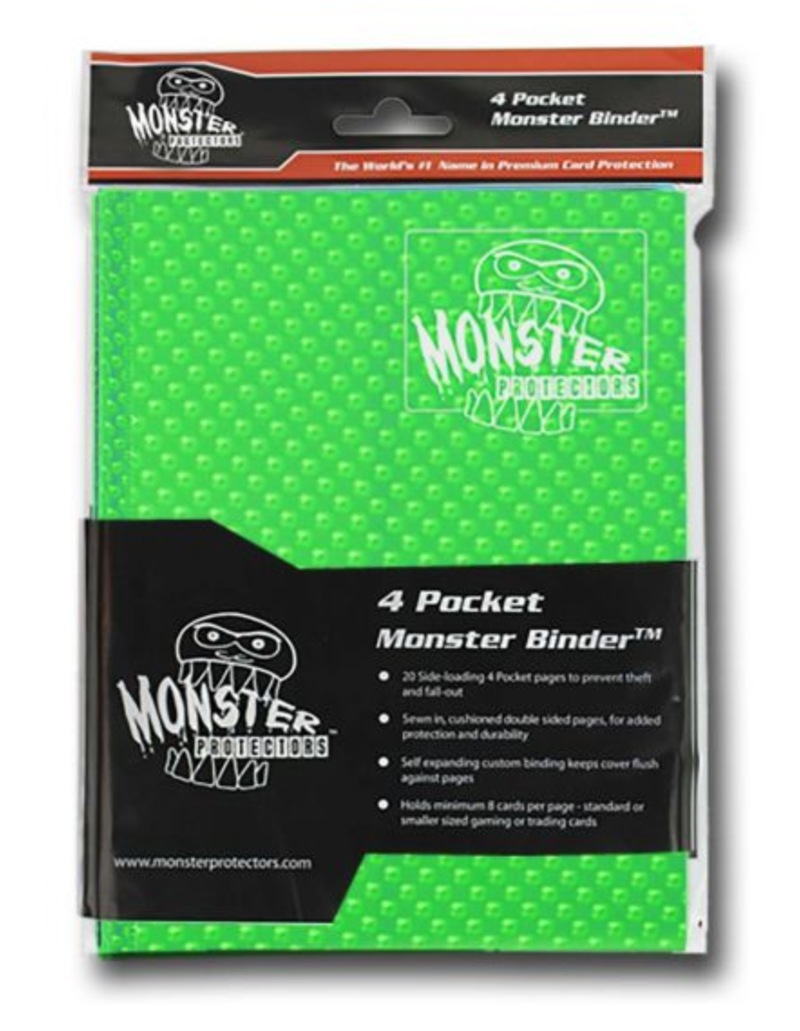 Monster 4-Pocket Folder: Green Holo