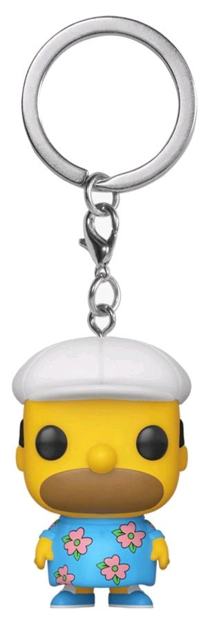 The Simpsons - Homer in Muumuu (US Exclusive) Pocket Pop! Keychain