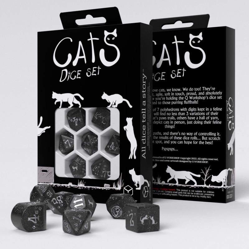Q Workshop - Cats Dice Set: Waffle