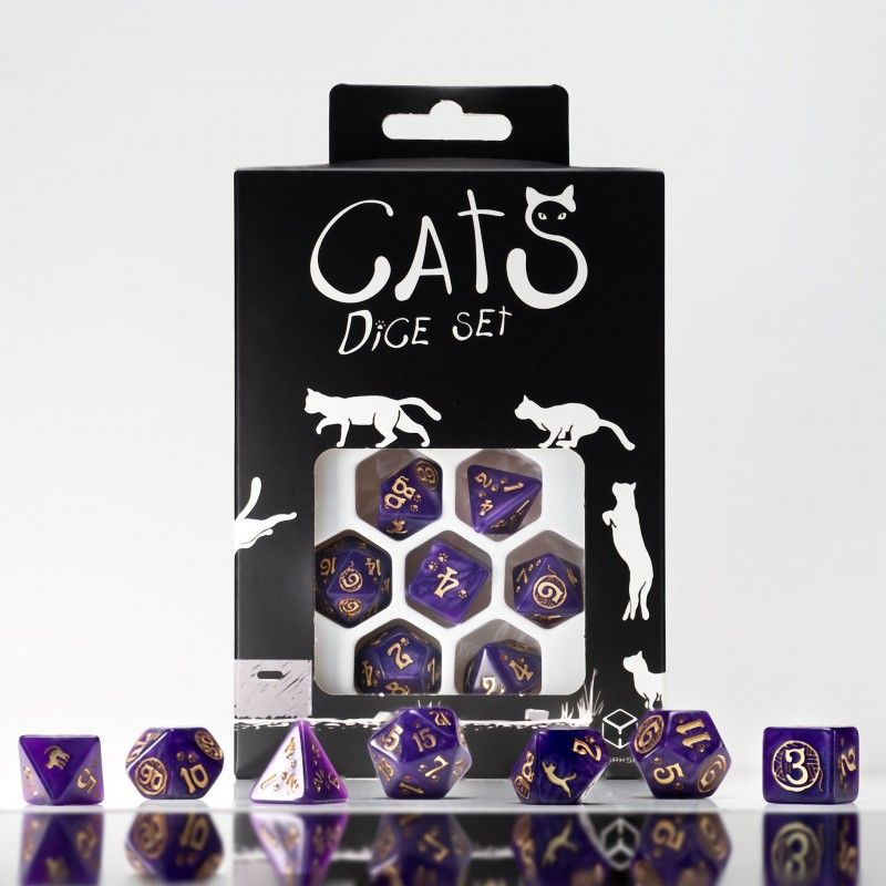 Q Workshop - Cats Dice Set: Purrito