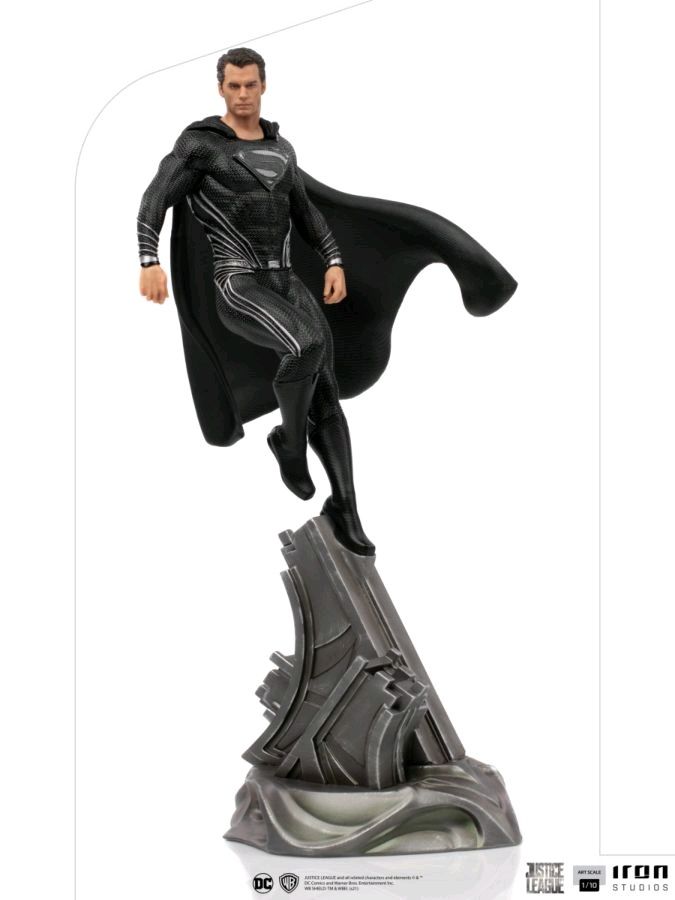 Justice League - Superman Black Suit Art 1:10 Scale Statue