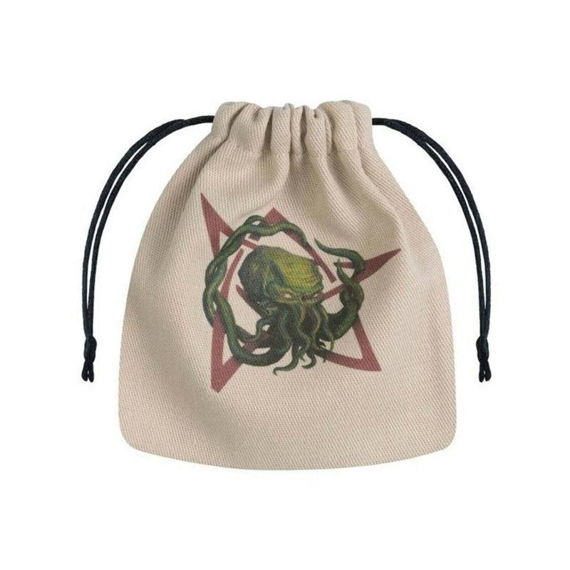 Q Workshop Call of Cthulhu Dice Bag Beige and Multicolour
